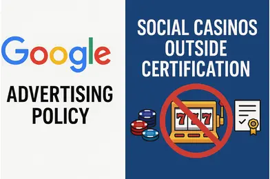 Google advertising policy update: social casinos without certification