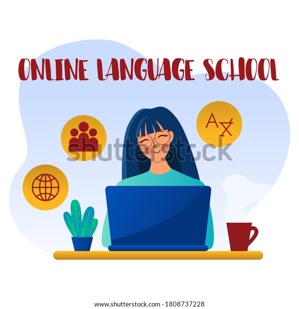 Language school concept can use web
